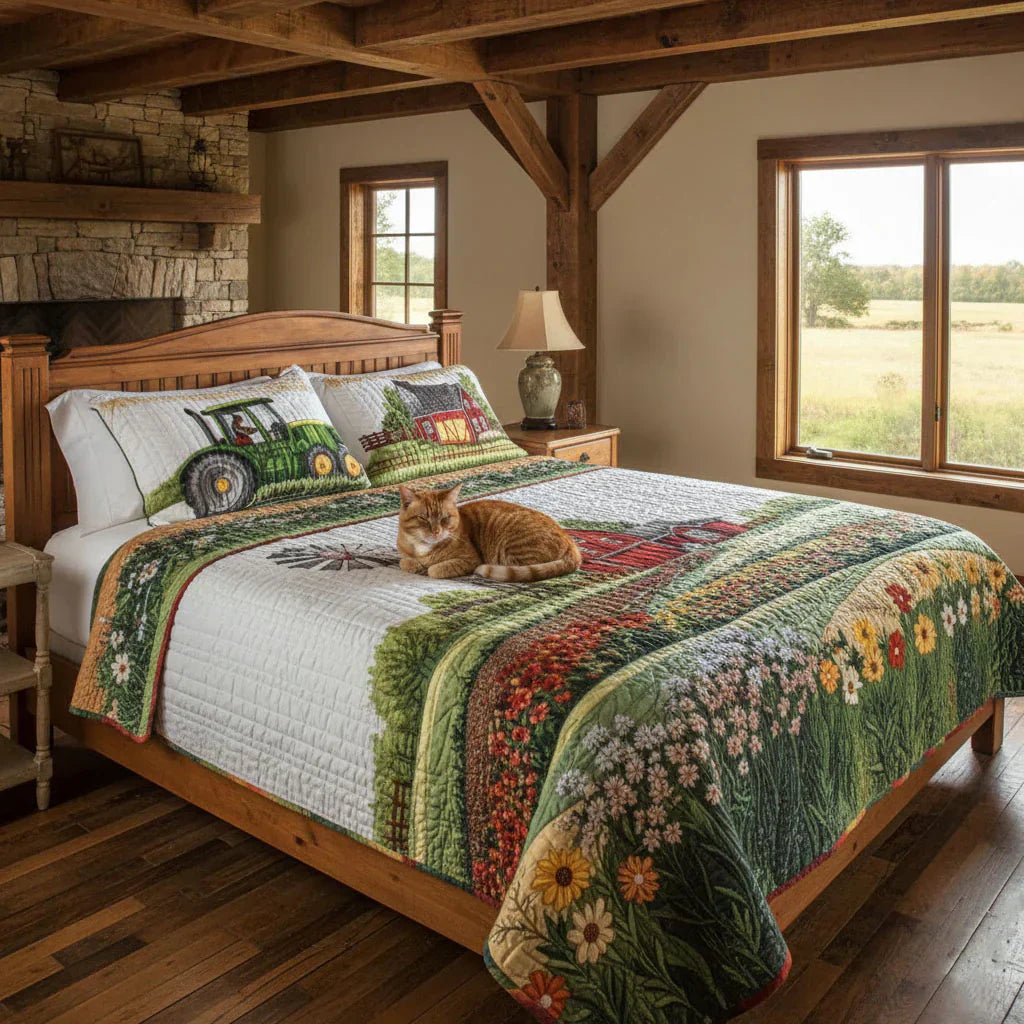 Farmhouse Quilted Bedding Set