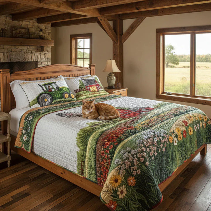 Farmhouse Quilted Bedding Set