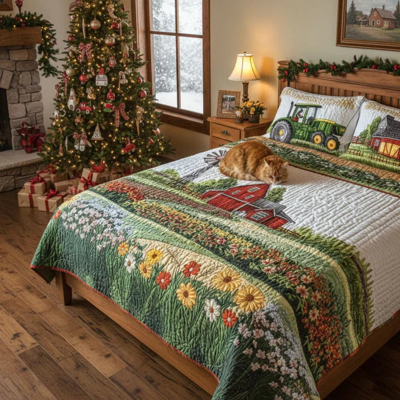 Farmhouse Quilted Bedding Set