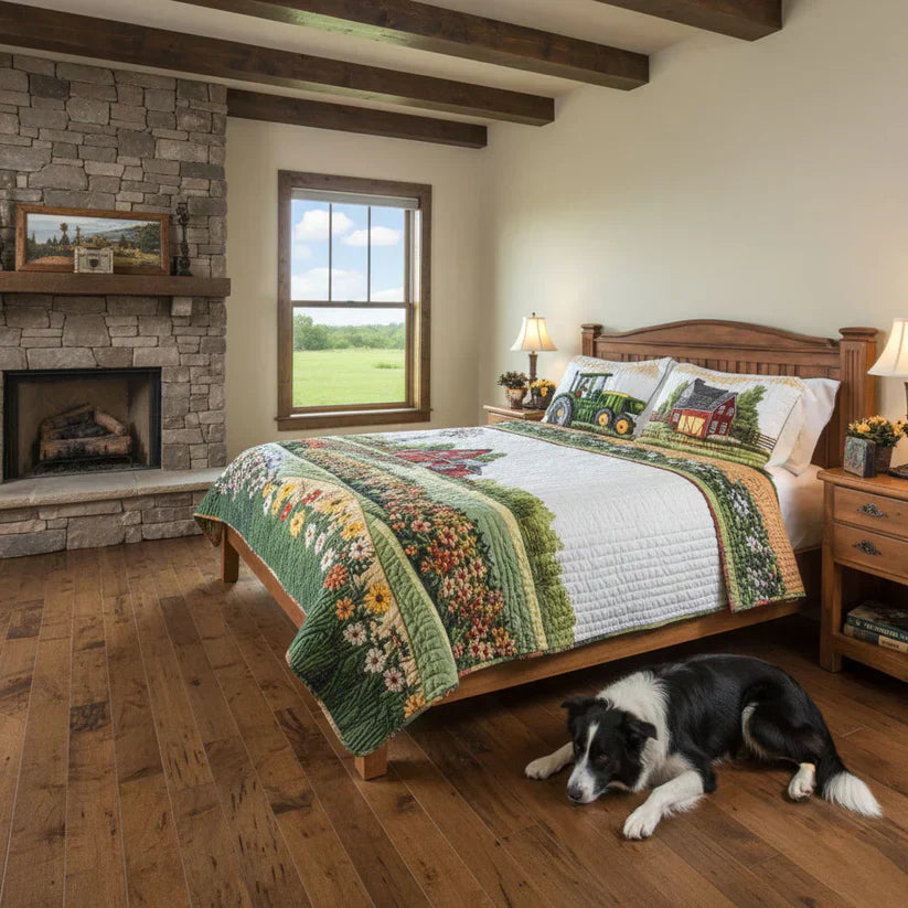 Farmhouse Quilted Bedding Set