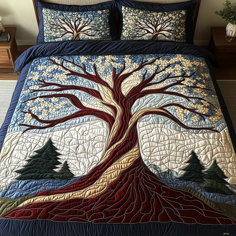 Mia Ottawa - Tranquil Tree Quilted Bedding Set