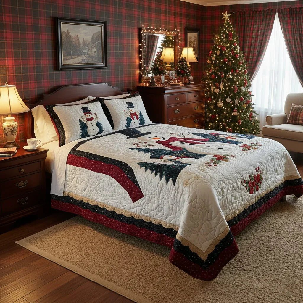 Winter Wonderland Quilted Bedding Set