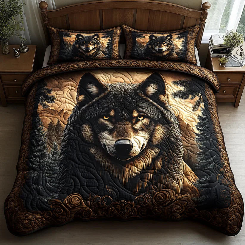 Mia Ottawa - 3-Piece Quilted Bedding Set with Animal Motif