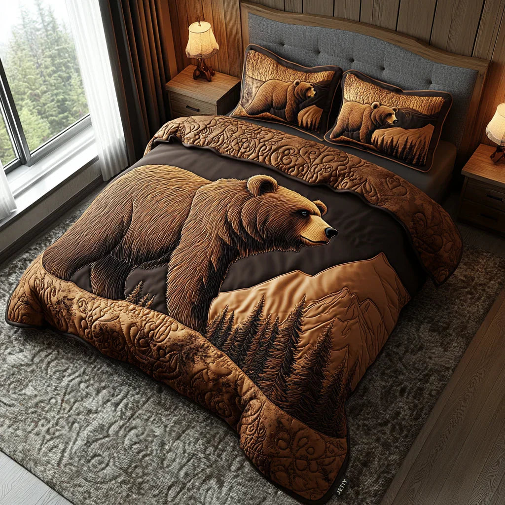 Mia Ottawa - Bear-Themed Quilted Bedding Set