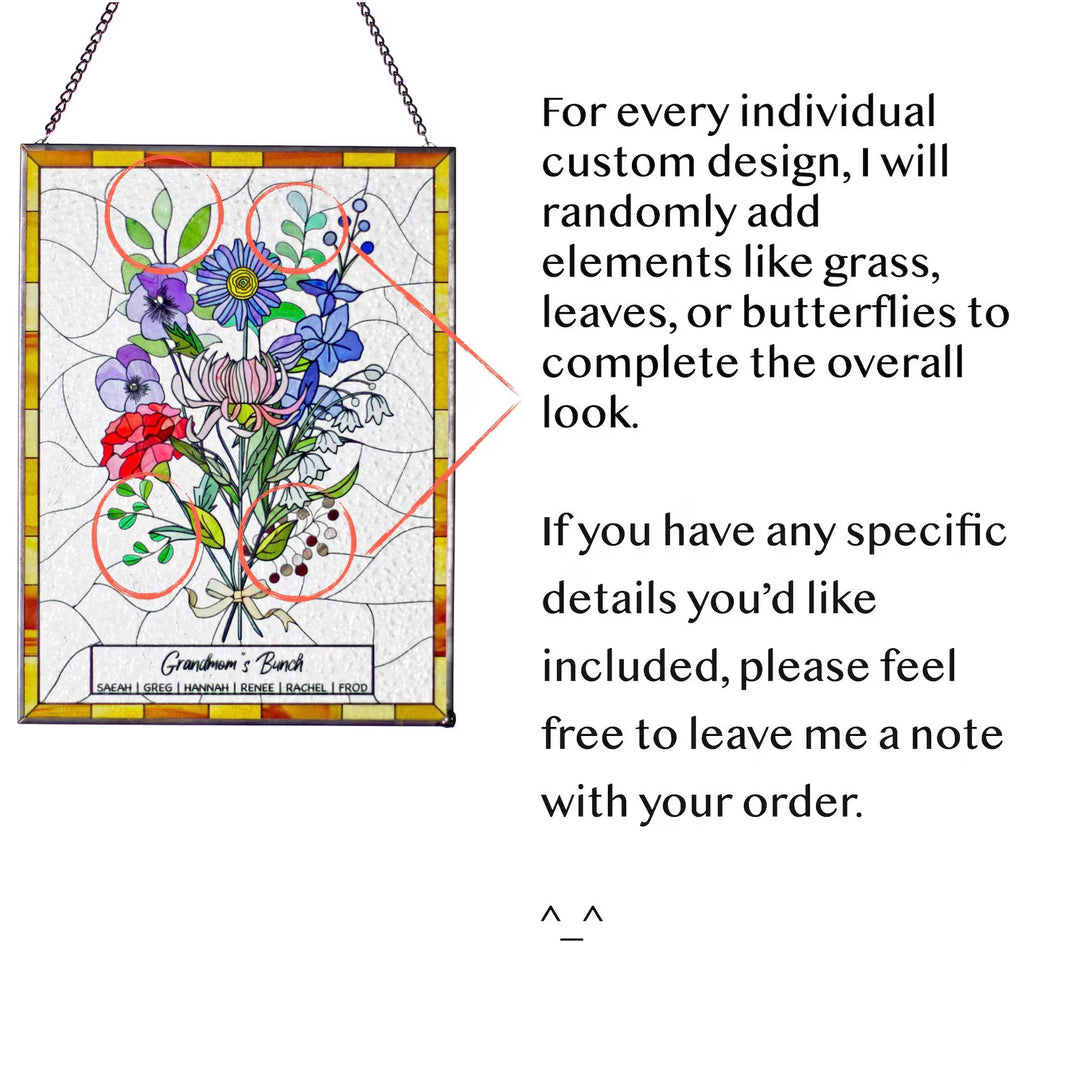Personalized Birth Flower Bouquet