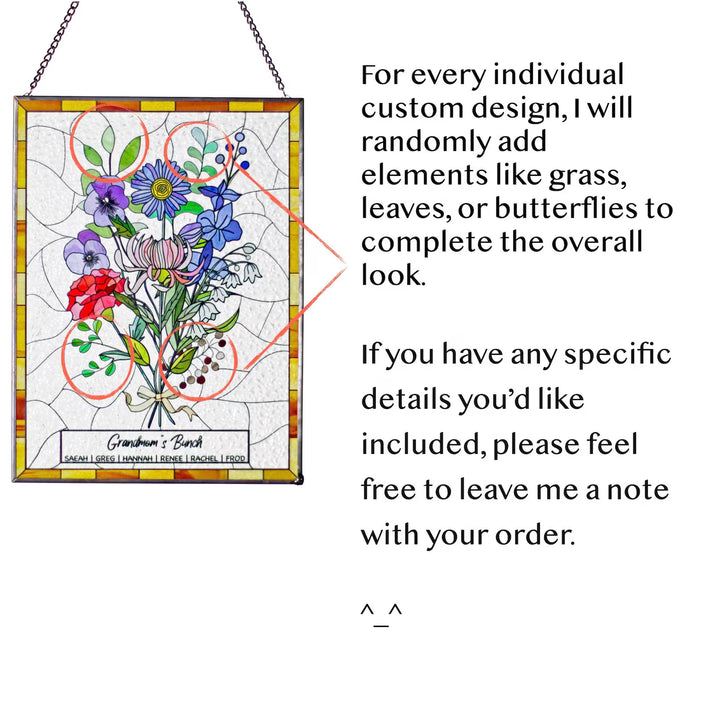 Personalized Birth Flower Bouquet